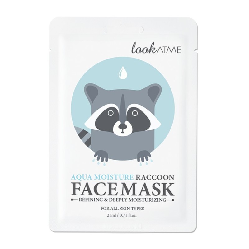 Máscara Facial Aqua Moisture Raccoon